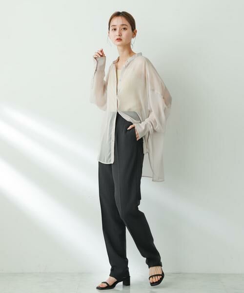 SENSE OF PLACE by URBAN RESEARCH / センスオブプレイス バイ アーバンリサーチ その他パンツ | リネンライクハイウエストテーパードパンツ | 詳細22