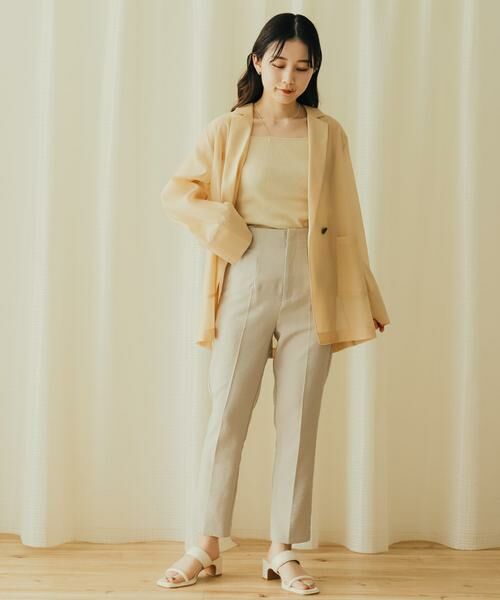 SENSE OF PLACE by URBAN RESEARCH / センスオブプレイス バイ アーバンリサーチ その他パンツ | リネンライクハイウエストテーパードパンツ | 詳細15