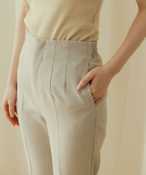 SENSE OF PLACE by URBAN RESEARCH / センスオブプレイス バイ アーバンリサーチ その他パンツ | リネンライクハイウエストテーパードパンツ | 詳細2