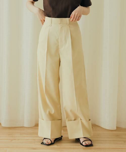 SENSE OF PLACE by URBAN RESEARCH / センスオブプレイス バイ アーバンリサーチ その他パンツ | センタープレスダブルワイドパンツ | 詳細19
