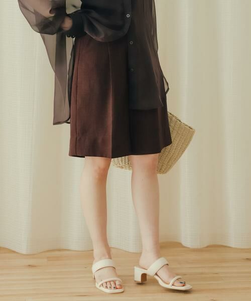 SENSE OF PLACE by URBAN RESEARCH / センスオブプレイス バイ アーバンリサーチ ショート・ハーフ・半端丈パンツ | リネンライクバミューダパンツ | 詳細1