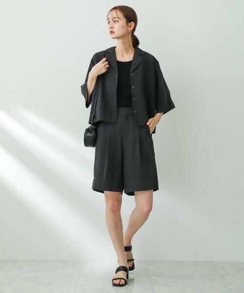 SENSE OF PLACE by URBAN RESEARCH / センスオブプレイス バイ アーバンリサーチ ショート・ハーフ・半端丈パンツ | リネンライクバミューダパンツ | 詳細17