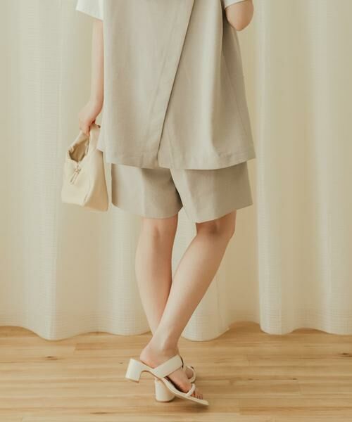 SENSE OF PLACE by URBAN RESEARCH / センスオブプレイス バイ アーバンリサーチ ショート・ハーフ・半端丈パンツ | リネンライクバミューダパンツ | 詳細26