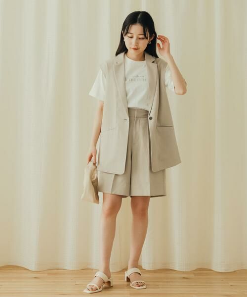 SENSE OF PLACE by URBAN RESEARCH / センスオブプレイス バイ アーバンリサーチ ショート・ハーフ・半端丈パンツ | リネンライクバミューダパンツ | 詳細28