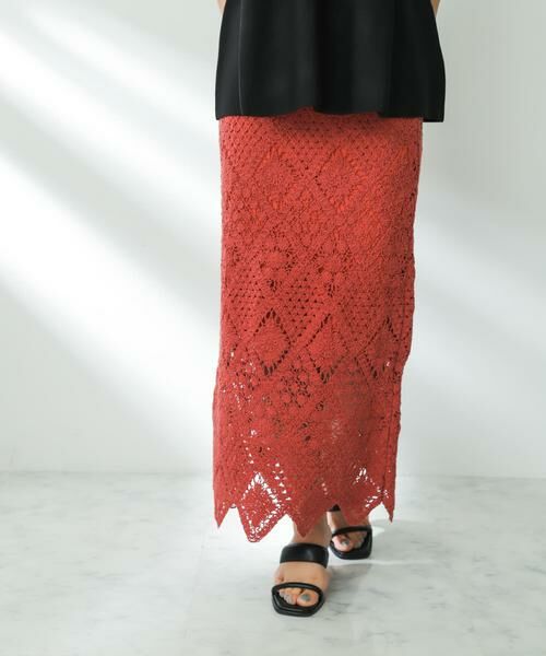 SENSE OF PLACE by URBAN RESEARCH / センスオブプレイス バイ アーバンリサーチ スカート | クロシェナロースカート | 詳細2