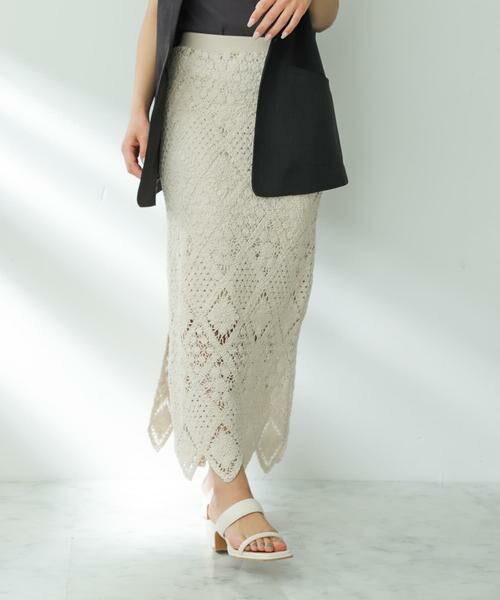 SENSE OF PLACE by URBAN RESEARCH / センスオブプレイス バイ アーバンリサーチ スカート | クロシェナロースカート | 詳細25