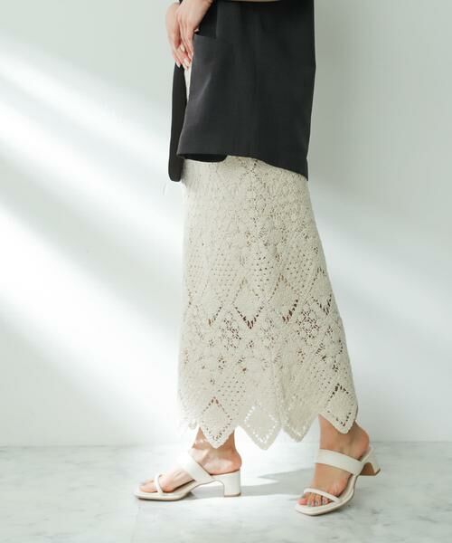 SENSE OF PLACE by URBAN RESEARCH / センスオブプレイス バイ アーバンリサーチ スカート | クロシェナロースカート | 詳細26