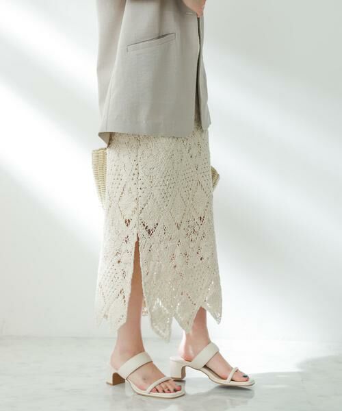 SENSE OF PLACE by URBAN RESEARCH / センスオブプレイス バイ アーバンリサーチ スカート | クロシェナロースカート | 詳細18