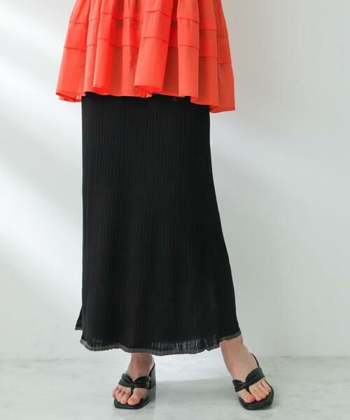 SENSE OF PLACE by URBAN RESEARCH / センスオブプレイス バイ アーバンリサーチ スカート | トリミングナローニットスカート | 詳細19