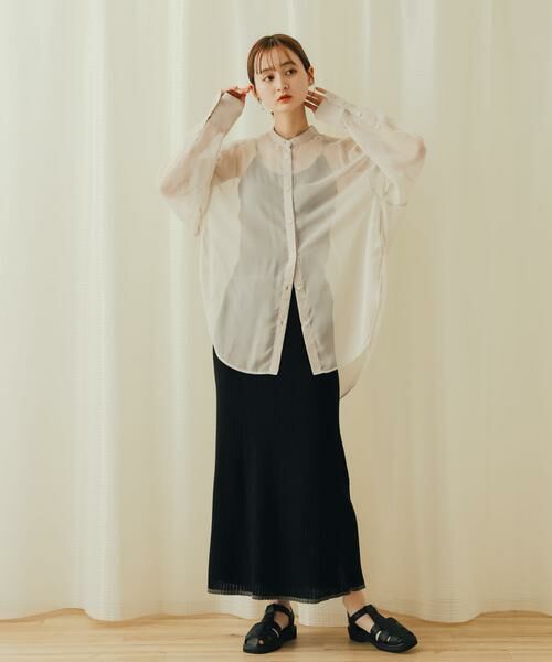 SENSE OF PLACE by URBAN RESEARCH / センスオブプレイス バイ アーバンリサーチ スカート | トリミングナローニットスカート | 詳細29