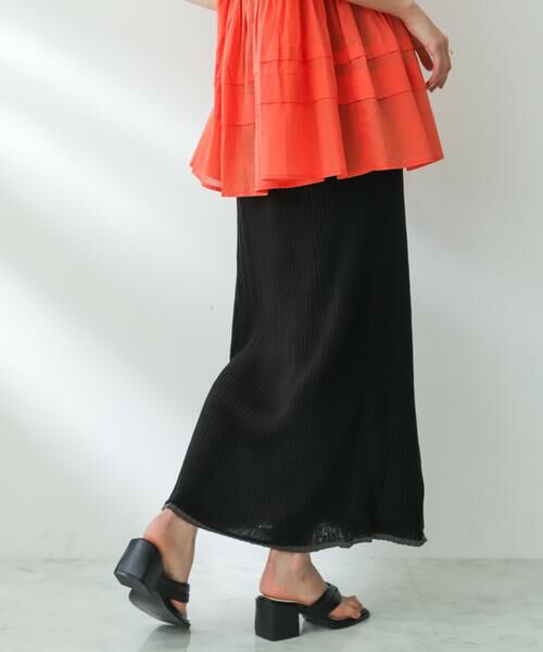 SENSE OF PLACE by URBAN RESEARCH / センスオブプレイス バイ アーバンリサーチ スカート | トリミングナローニットスカート | 詳細20