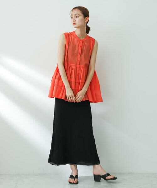 SENSE OF PLACE by URBAN RESEARCH / センスオブプレイス バイ アーバンリサーチ スカート | トリミングナローニットスカート | 詳細23