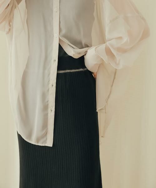 SENSE OF PLACE by URBAN RESEARCH / センスオブプレイス バイ アーバンリサーチ スカート | トリミングナローニットスカート | 詳細25