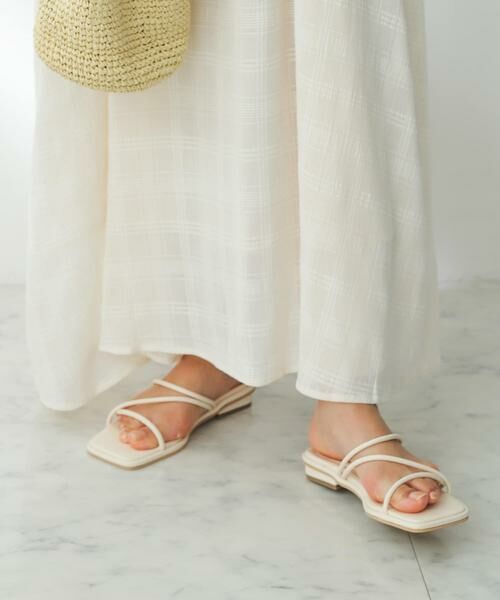 SENSE OF PLACE by URBAN RESEARCH/センスオブプレイス バイ アーバンリサーチ コードアシメサンダル アイボリー S