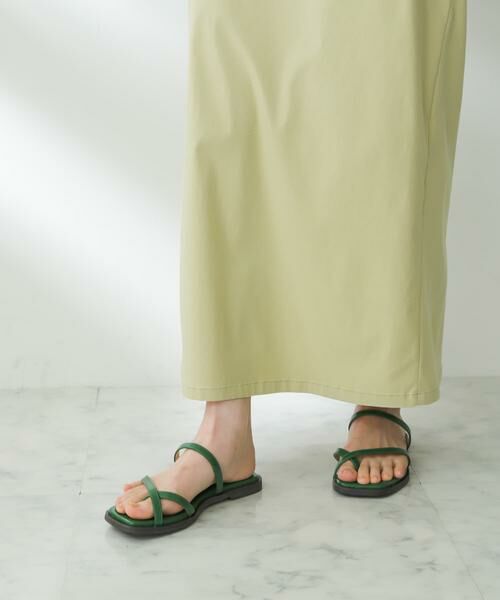 SENSE OF PLACE by URBAN RESEARCH/センスオブプレイス バイ アーバンリサーチ トゥクロスサンダル グリーン L