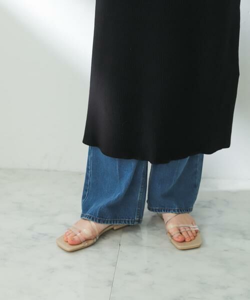 SENSE OF PLACE by URBAN RESEARCH/センスオブプレイス バイ アーバンリサーチ PVCアシメサンダル ベージュ S