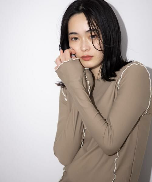 SENSE OF PLACE by URBAN RESEARCH / センスオブプレイス バイ アーバンリサーチ 水着・スイムグッズ | メローラインロングスリーブラッシュガード | 詳細1