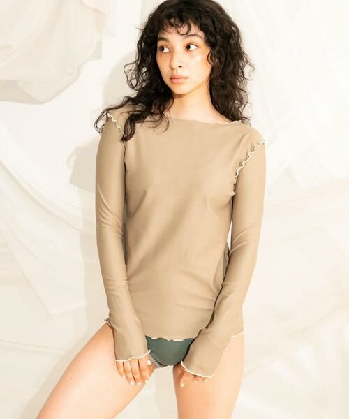 SENSE OF PLACE by URBAN RESEARCH / センスオブプレイス バイ アーバンリサーチ 水着・スイムグッズ | メローラインロングスリーブラッシュガード | 詳細13