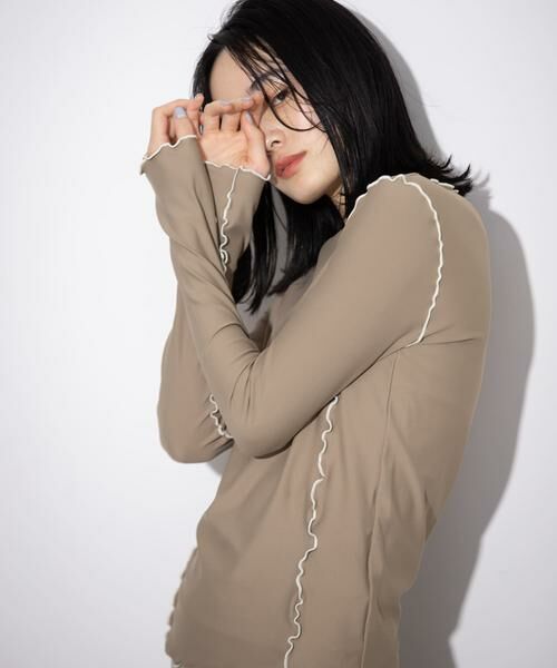 SENSE OF PLACE by URBAN RESEARCH / センスオブプレイス バイ アーバンリサーチ 水着・スイムグッズ | メローラインロングスリーブラッシュガード | 詳細2