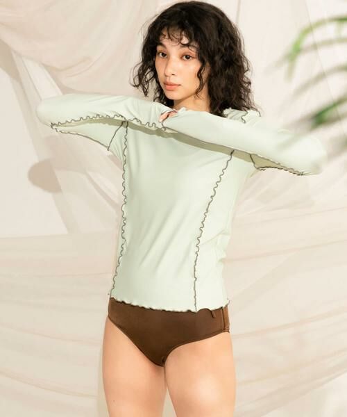 SENSE OF PLACE by URBAN RESEARCH / センスオブプレイス バイ アーバンリサーチ 水着・スイムグッズ | メローラインロングスリーブラッシュガード | 詳細26