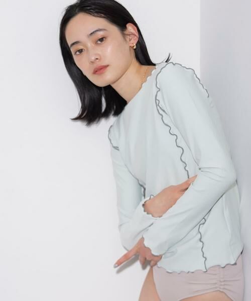 SENSE OF PLACE by URBAN RESEARCH / センスオブプレイス バイ アーバンリサーチ 水着・スイムグッズ | メローラインロングスリーブラッシュガード | 詳細18