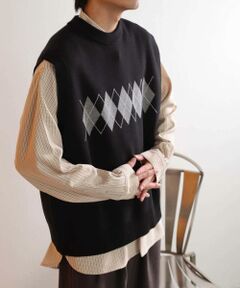 SENSE OF PLACE by URBAN RESEARCH / センスオブプレイス バイ アーバンリサーチ ベスト | 『ユニセックス』アーガイルニットベスト