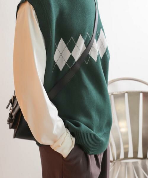 SENSE OF PLACE by URBAN RESEARCH / センスオブプレイス バイ アーバンリサーチ ベスト | 『ユニセックス』アーガイルニットベスト | 詳細1