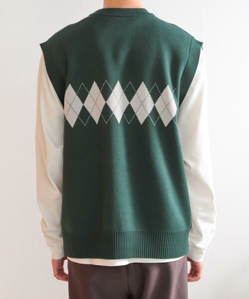 SENSE OF PLACE by URBAN RESEARCH / センスオブプレイス バイ アーバンリサーチ ベスト | 『ユニセックス』アーガイルニットベスト | 詳細11