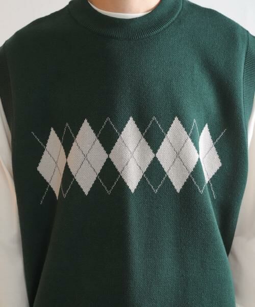 SENSE OF PLACE by URBAN RESEARCH / センスオブプレイス バイ アーバンリサーチ ベスト | 『ユニセックス』アーガイルニットベスト | 詳細12