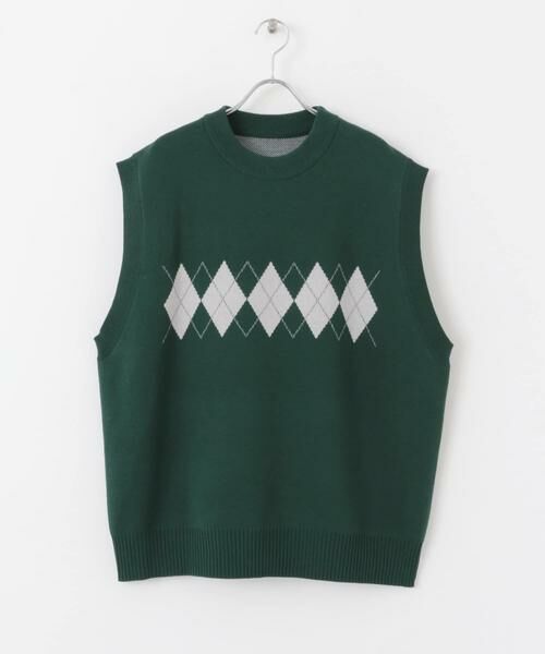 SENSE OF PLACE by URBAN RESEARCH / センスオブプレイス バイ アーバンリサーチ ベスト | 『ユニセックス』アーガイルニットベスト | 詳細16