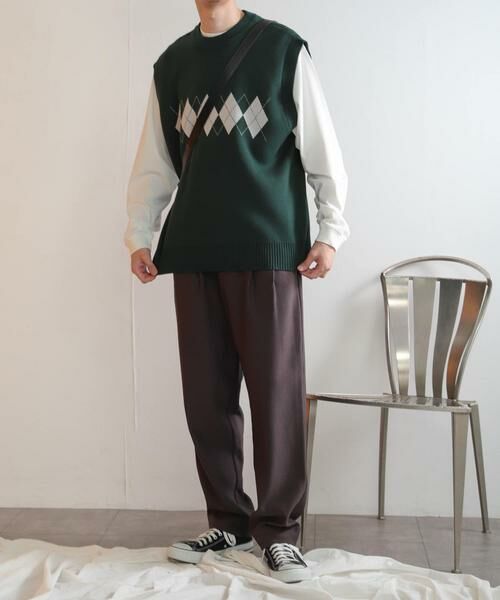 SENSE OF PLACE by URBAN RESEARCH / センスオブプレイス バイ アーバンリサーチ ベスト | 『ユニセックス』アーガイルニットベスト | 詳細5