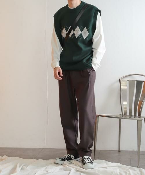 SENSE OF PLACE by URBAN RESEARCH / センスオブプレイス バイ アーバンリサーチ ベスト | 『ユニセックス』アーガイルニットベスト | 詳細6