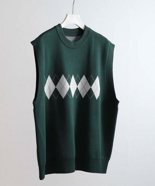 SENSE OF PLACE by URBAN RESEARCH / センスオブプレイス バイ アーバンリサーチ ベスト | 『ユニセックス』アーガイルニットベスト | 詳細8