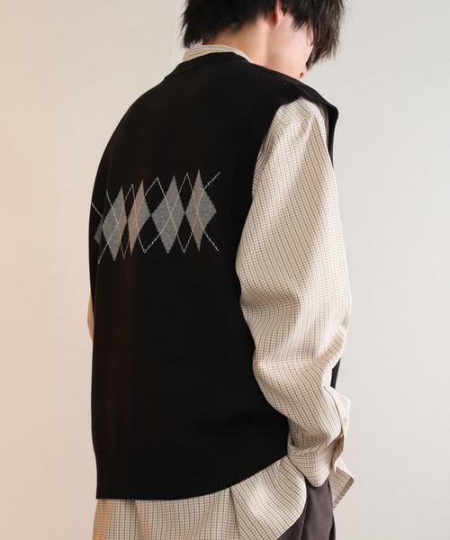 SENSE OF PLACE by URBAN RESEARCH / センスオブプレイス バイ アーバンリサーチ ベスト | 『ユニセックス』アーガイルニットベスト | 詳細20