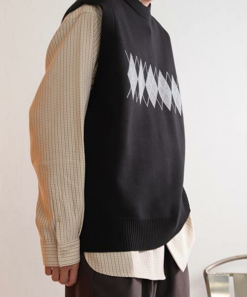 SENSE OF PLACE by URBAN RESEARCH / センスオブプレイス バイ アーバンリサーチ ベスト | 『ユニセックス』アーガイルニットベスト | 詳細21