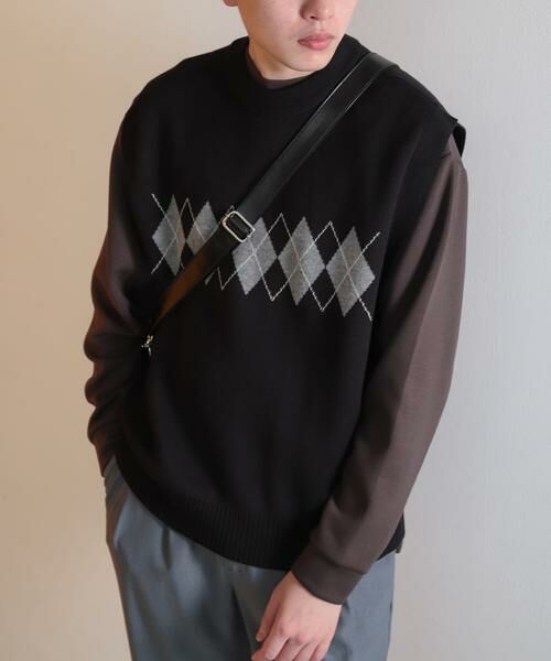 SENSE OF PLACE by URBAN RESEARCH / センスオブプレイス バイ アーバンリサーチ ベスト | 『ユニセックス』アーガイルニットベスト | 詳細27