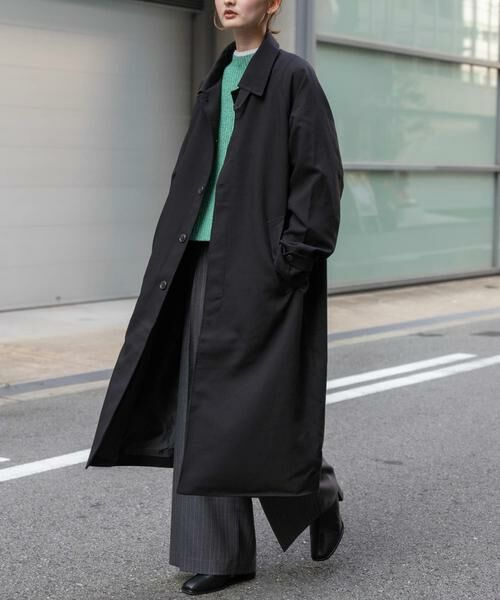SENSE OF PLACE by URBAN RESEARCH / センスオブプレイス バイ アーバンリサーチ ステンカラーコート | 『ユニセックス』バルマカーンルーズコート | 詳細3