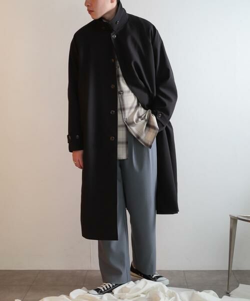 SENSE OF PLACE by URBAN RESEARCH / センスオブプレイス バイ アーバンリサーチ ステンカラーコート | 『ユニセックス』バルマカーンルーズコート | 詳細17