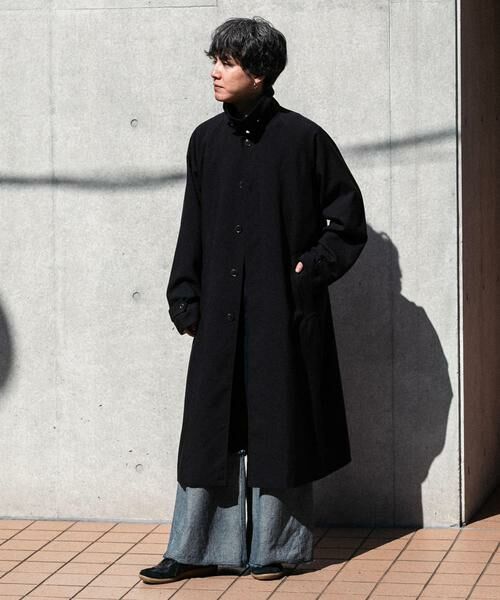 SENSE OF PLACE by URBAN RESEARCH / センスオブプレイス バイ アーバンリサーチ ステンカラーコート | 『ユニセックス』バルマカーンルーズコート | 詳細11
