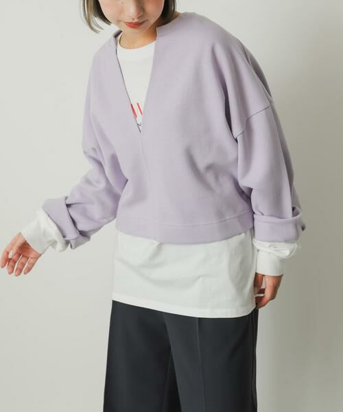 SENSE OF PLACE by URBAN RESEARCH / センスオブプレイス バイ アーバンリサーチ Tシャツ | Vネッククロップドトップ | 詳細3