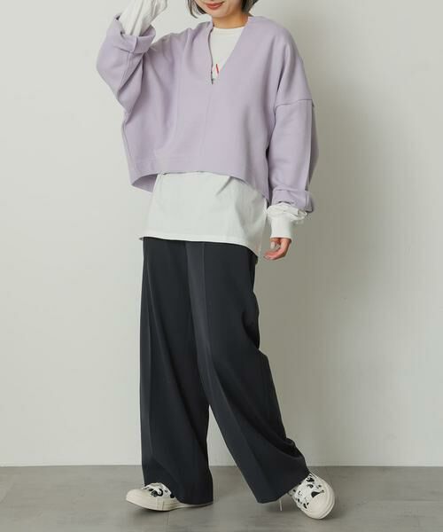 SENSE OF PLACE by URBAN RESEARCH / センスオブプレイス バイ アーバンリサーチ Tシャツ | Vネッククロップドトップ | 詳細8