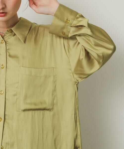 SENSE OF PLACE by URBAN RESEARCH / センスオブプレイス バイ アーバンリサーチ シャツ・ブラウス | サテンルーズシャツ | 詳細1