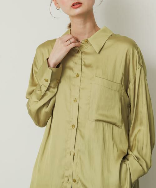 SENSE OF PLACE by URBAN RESEARCH / センスオブプレイス バイ アーバンリサーチ シャツ・ブラウス | サテンルーズシャツ | 詳細2