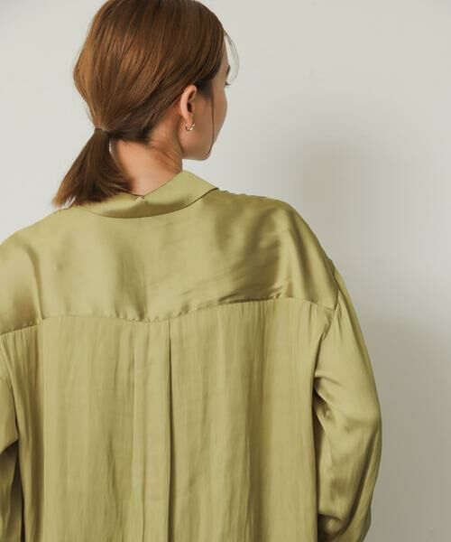SENSE OF PLACE by URBAN RESEARCH / センスオブプレイス バイ アーバンリサーチ シャツ・ブラウス | サテンルーズシャツ | 詳細4