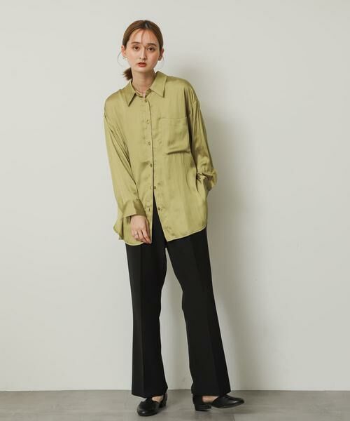SENSE OF PLACE by URBAN RESEARCH / センスオブプレイス バイ アーバンリサーチ シャツ・ブラウス | サテンルーズシャツ | 詳細6