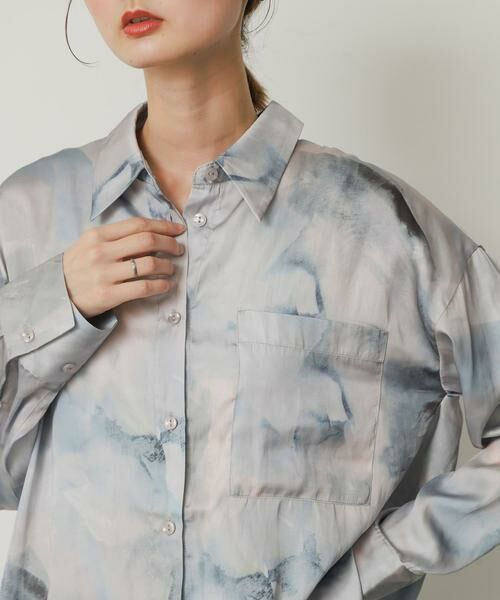 SENSE OF PLACE by URBAN RESEARCH / センスオブプレイス バイ アーバンリサーチ シャツ・ブラウス | サテンルーズシャツ | 詳細13