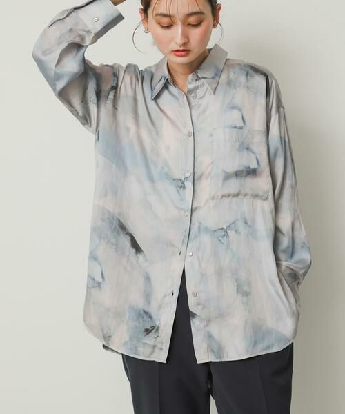 SENSE OF PLACE by URBAN RESEARCH / センスオブプレイス バイ アーバンリサーチ シャツ・ブラウス | サテンルーズシャツ | 詳細15