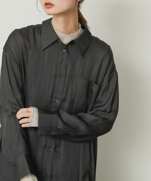 SENSE OF PLACE by URBAN RESEARCH / センスオブプレイス バイ アーバンリサーチ シャツ・ブラウス | サテンルーズシャツ | 詳細25
