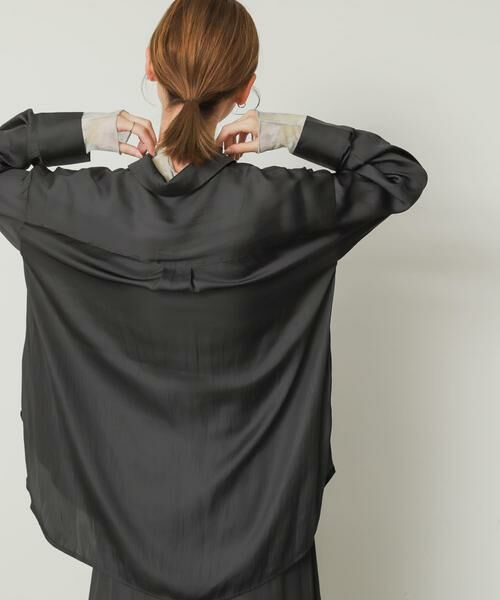 SENSE OF PLACE by URBAN RESEARCH / センスオブプレイス バイ アーバンリサーチ シャツ・ブラウス | サテンルーズシャツ | 詳細26