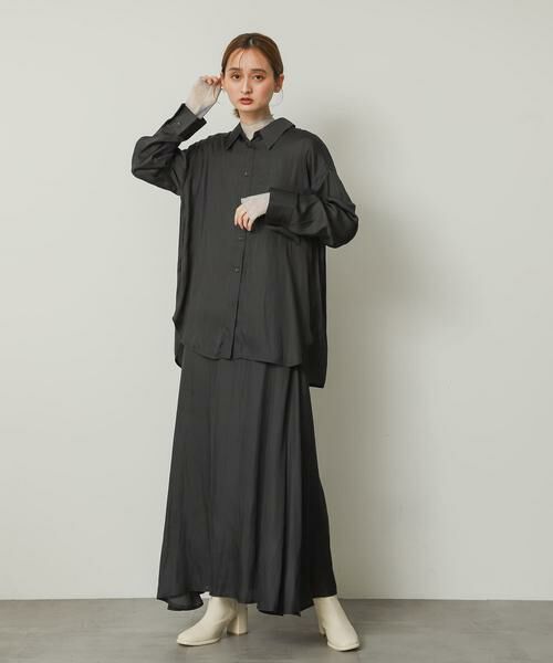 SENSE OF PLACE by URBAN RESEARCH / センスオブプレイス バイ アーバンリサーチ シャツ・ブラウス | サテンルーズシャツ | 詳細27